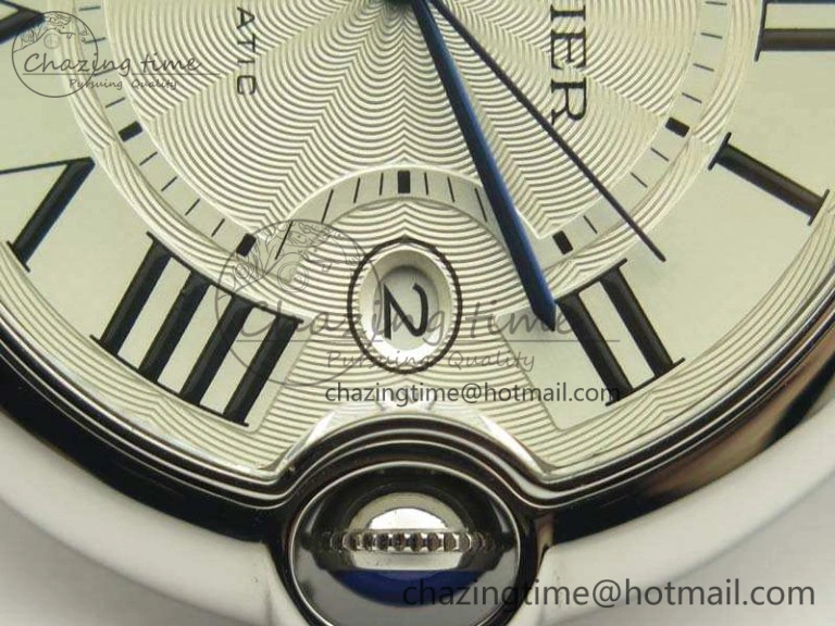 Ballon Bleu 42mm SS JF 1:1 Best Edition White Dial On SS Bracelet Miyota9015