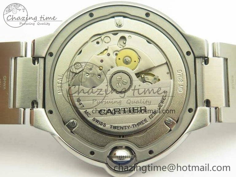Ballon Bleu 42mm SS JF 1:1 Best Edition White Dial On SS Bracelet Miyota9015