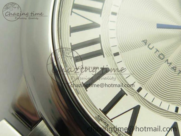 Ballon Bleu 42mm SS JF 1:1 Best Edition White Dial On SS Bracelet Miyota9015