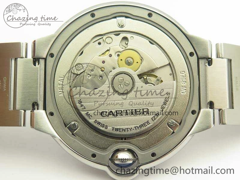 Ballon Bleu 42mm SS JF 1:1 Best Edition White Dial On SS Bracelet Miyota9015