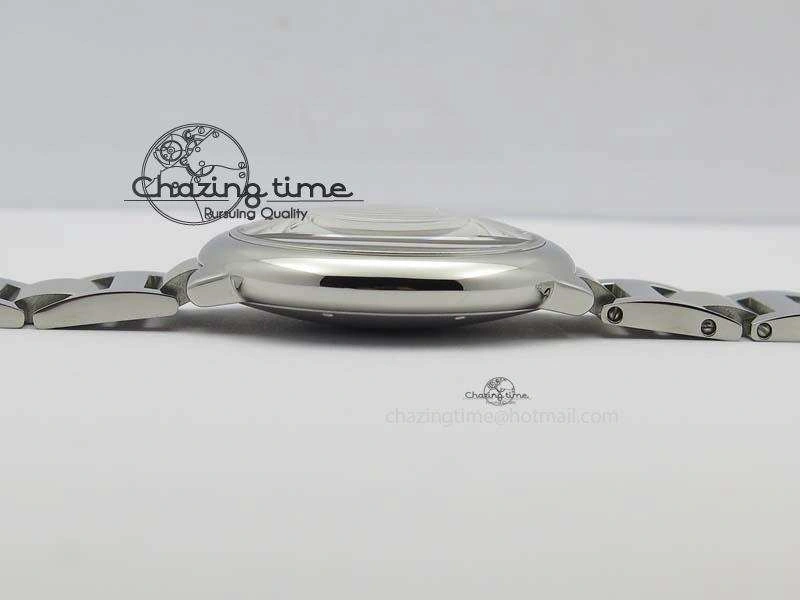 Ballon Bleu 42mm SS V4 V6F 1:1 Best Edition White Textured Dial On SS Bracelet A2824