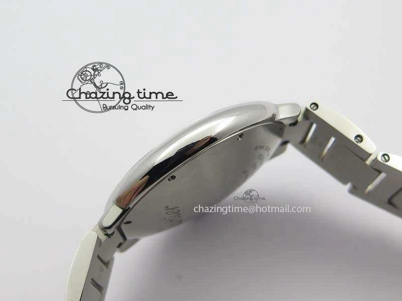 Ballon Bleu 42mm SS V4 V6F 1:1 Best Edition White Textured Dial On SS Bracelet A2824