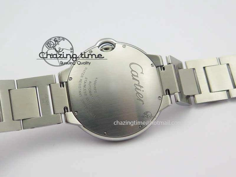 Ballon Bleu 42mm SS V4 V6F 1:1 Best Edition White Textured Dial On SS Bracelet A2824