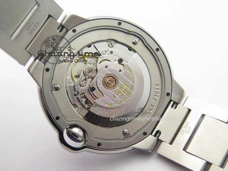 Ballon Bleu 42mm SS V4 V6F 1:1 Best Edition White Textured Dial On SS Bracelet A2824