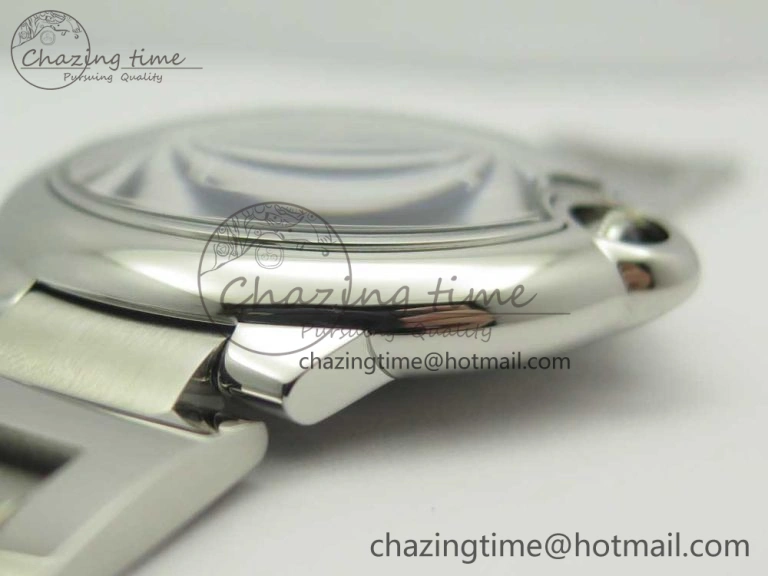 Ballon Bleu 42mm SS V6F 1:1 Best Edition Blue Textured Dial on SS Bracelet A2824 V4