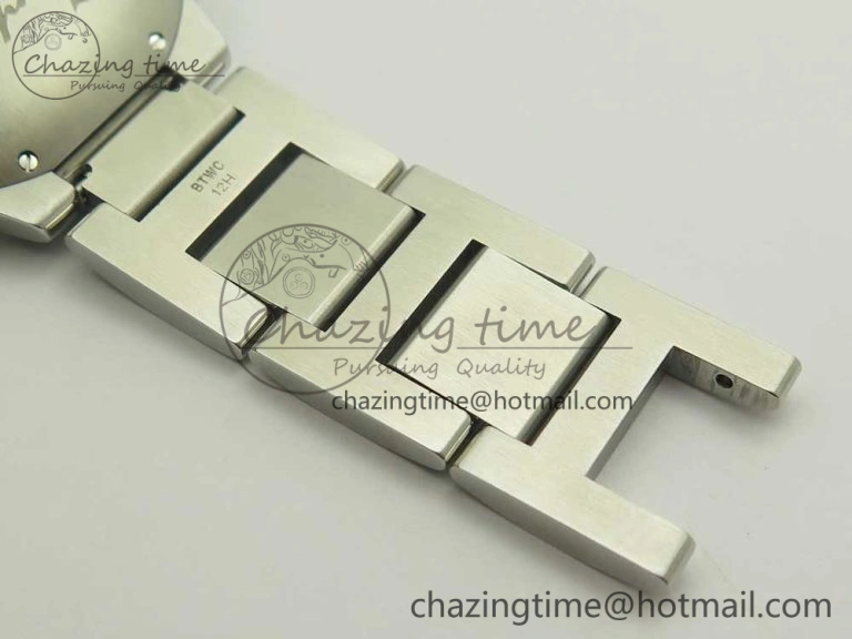Ballon Bleu 42mm SS V6F 1:1 Best Edition Blue Textured Dial on SS Bracelet A2824 V4