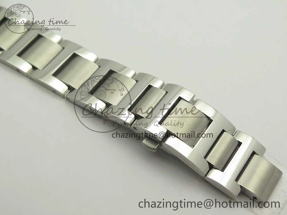 Ballon Bleu 42mm SS V6F 1:1 Best Edition Blue Textured Dial on SS Bracelet A2824 V4