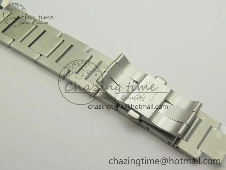 Ballon Bleu 42mm SS V6F 1:1 Best Edition Blue Textured Dial on SS Bracelet A2824 V4