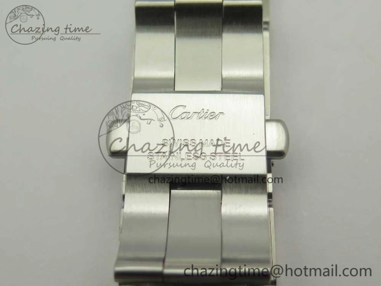 Ballon Bleu 42mm SS V6F 1:1 Best Edition Blue Textured Dial on SS Bracelet A2824 V4