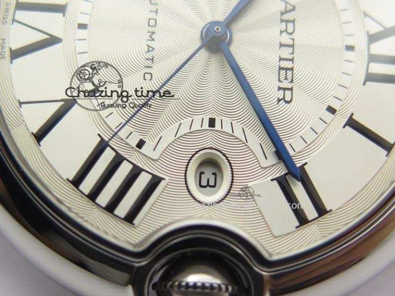 Ballon Bleu 42mm SS V6F 1:1 Best Edition White Dial On SS Bracelet A2892