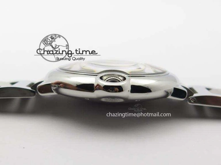 Ballon Bleu 42mm SS V6F 1:1 Best Edition White Dial On SS Bracelet A2892