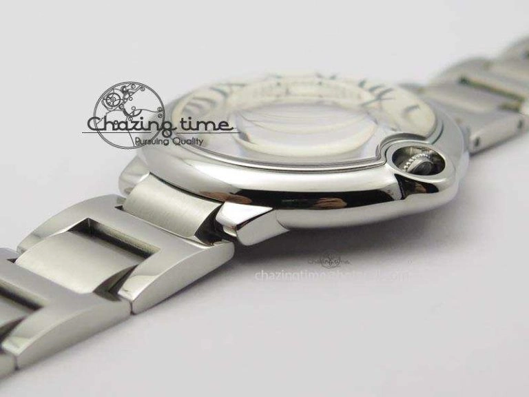 Ballon Bleu 42mm SS V6F 1:1 Best Edition White Dial On SS Bracelet A2892