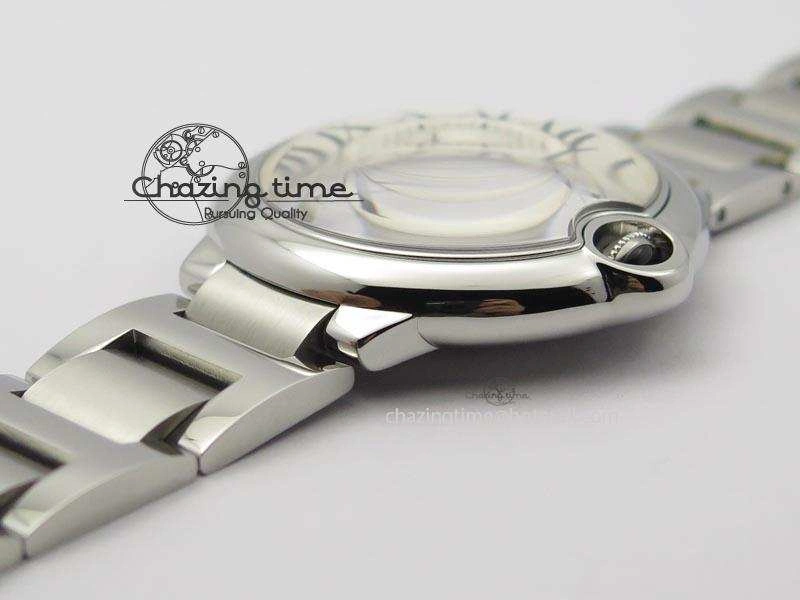 Ballon Bleu 42mm SS V6F 1:1 Best Edition White Dial On SS Bracelet A2892