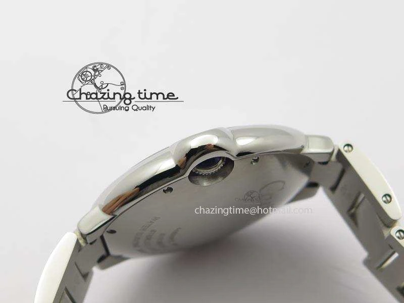 Ballon Bleu 42mm SS V6F 1:1 Best Edition White Dial On SS Bracelet A2892