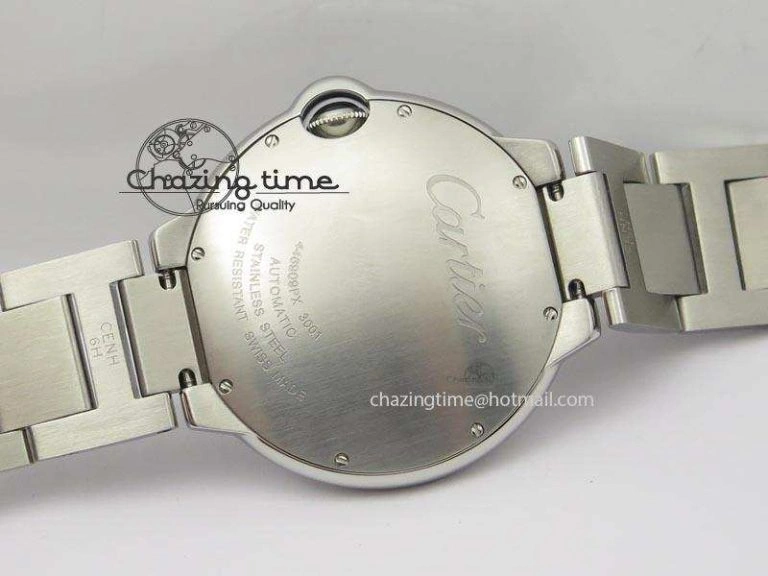Ballon Bleu 42mm SS V6F 1:1 Best Edition White Dial On SS Bracelet A2892