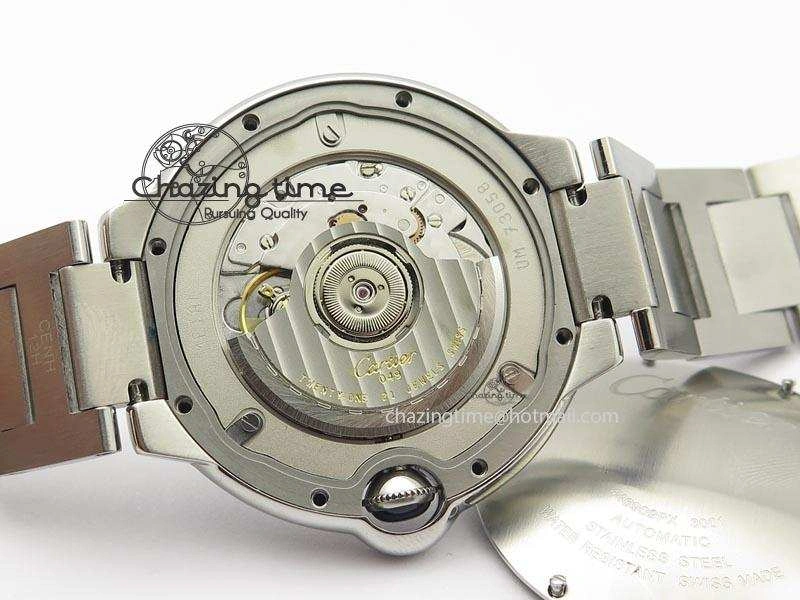 Ballon Bleu 42mm SS V6F 1:1 Best Edition White Dial On SS Bracelet A2892