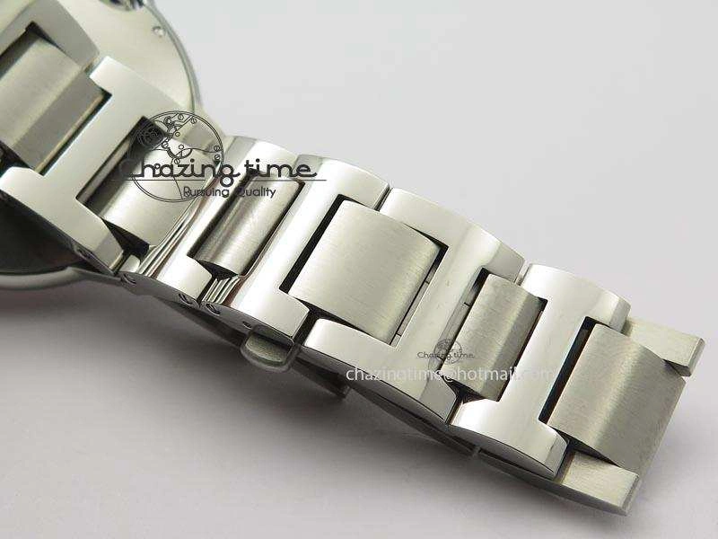 Ballon Bleu 42mm SS V6F 1:1 Best Edition White Dial On SS Bracelet A2892