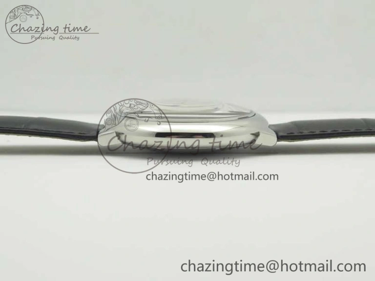 Ballon Bleu 42mm SS V6F 1:1 Best Edition White Textured Dial on Black Croc Strap A1847 MC V5