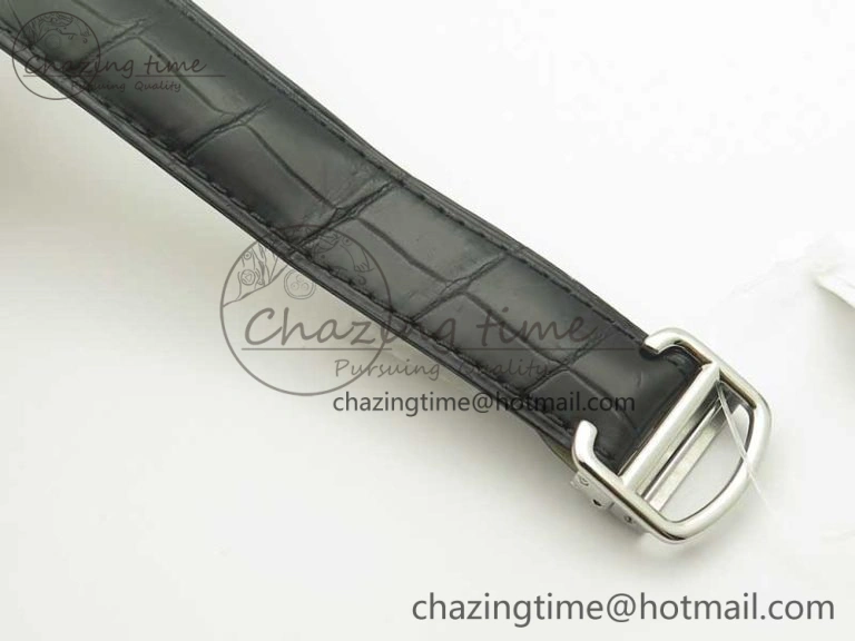 Ballon Bleu 42mm SS V6F 1:1 Best Edition White Textured Dial on Black Croc Strap A1847 MC V5