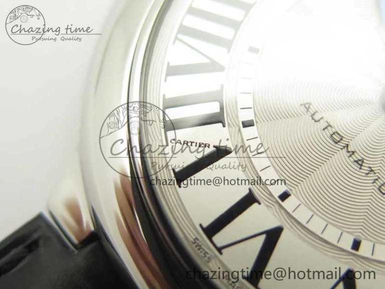 Ballon Bleu 42mm SS V6F 1:1 Best Edition White Textured Dial on Black Croc Strap A1847 MC V5
