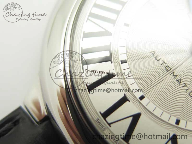Ballon Bleu 42mm SS V6F 1:1 Best Edition White Textured Dial on Black Croc Strap A1847 MC V5