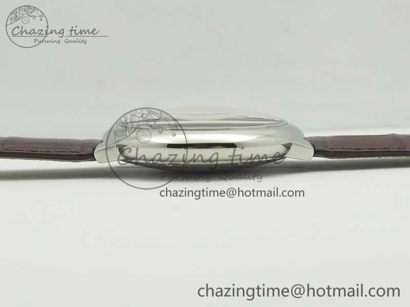 Ballon Bleu 42mm SS V6F 1:1 Best Edition White Textured Dial on Brown Croc Strap A1847 MC V5