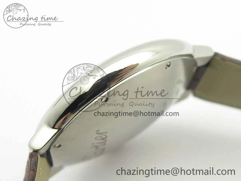 Ballon Bleu 42mm SS V6F 1:1 Best Edition White Textured Dial on Brown Croc Strap A1847 MC V5
