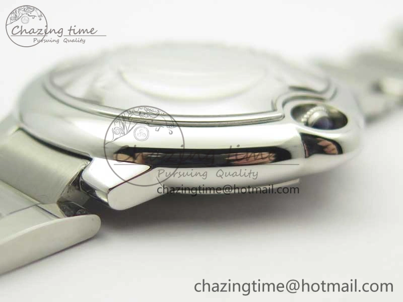 Ballon Bleu 42mm SS V6F 1:1 Best Edition White Textured Dial on SS Bracelet A1847 MC V5