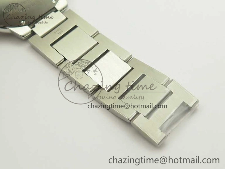 Ballon Bleu 42mm SS V6F 1:1 Best Edition White Textured Dial on SS Bracelet A1847 MC V5