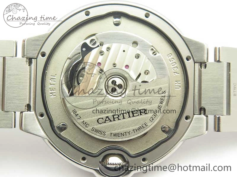 Ballon Bleu 42mm SS V6F 1:1 Best Edition White Textured Dial on SS Bracelet A1847 MC V5