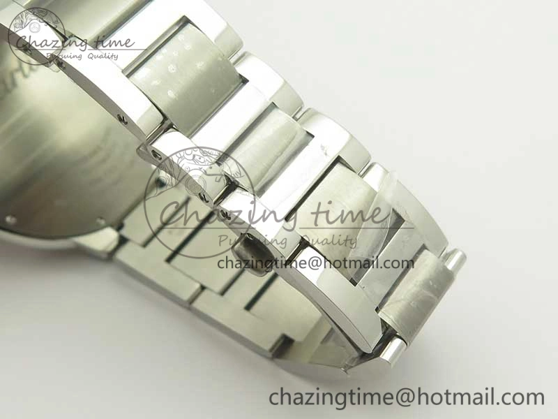 Ballon Bleu 42mm SS V6F 1:1 Best Edition White Textured Dial on SS Bracelet A1847 MC V5