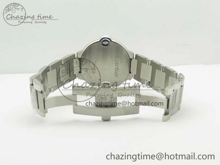 Ballon Bleu 42mm SS V6F 1:1 Best Edition White Textured Dial on SS Bracelet A1847 MC V5