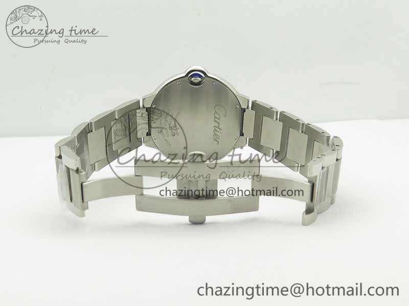 Ballon Bleu 42mm SS V6F 1:1 Best Edition White Textured Dial on SS Bracelet A1847 MC V5