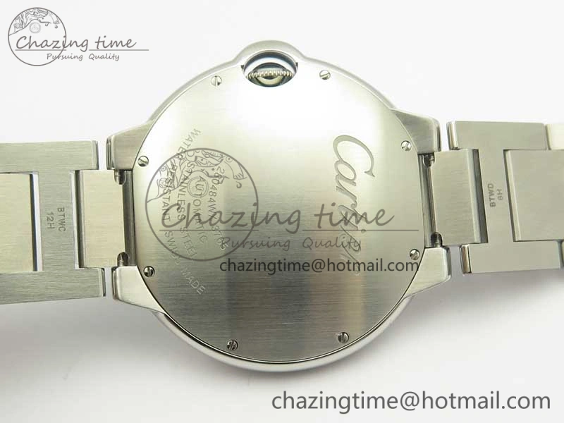 Ballon Bleu 42mm SS V6F 1:1 Best Edition White Textured Dial on SS Bracelet A1847 MC V5
