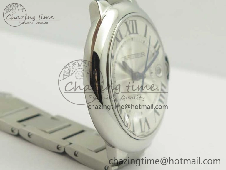 Ballon Bleu 42mm SS V6F 1:1 Best Edition White Textured Dial on SS Bracelet A1847 MC V5