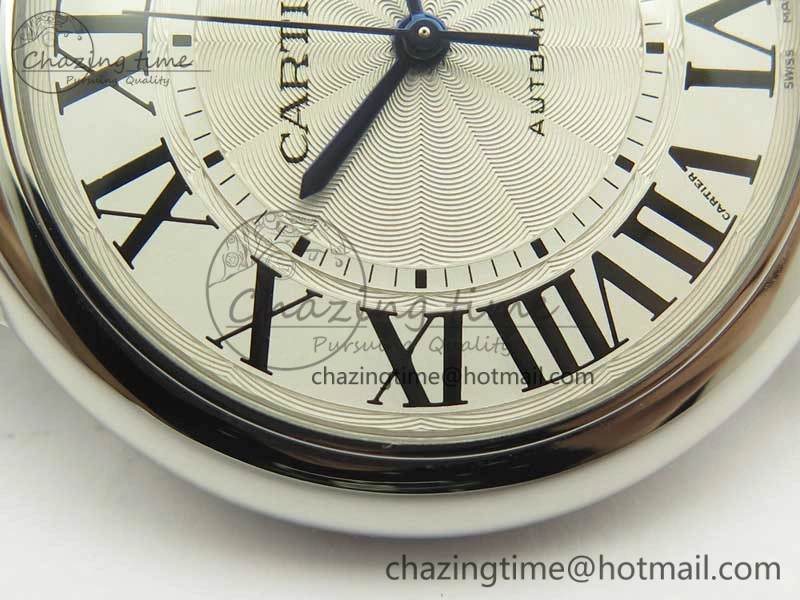 Ballon Bleu 42mm SS V6F 1:1 Best Edition White Textured Dial on SS Bracelet A1847 MC V5