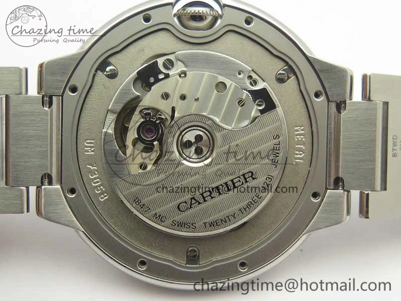 Ballon Bleu 42mm SS V6F 1:1 Best Edition White Textured Dial on SS Bracelet A1847 MC V5