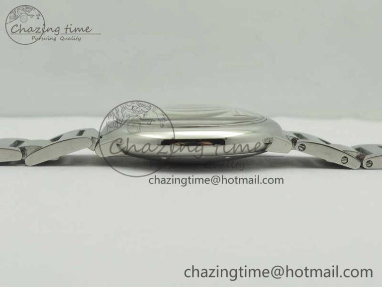 Ballon Bleu 42mm SS ZZF 1:1 Best Edition White Textured Dial On SS Bracelet A2824