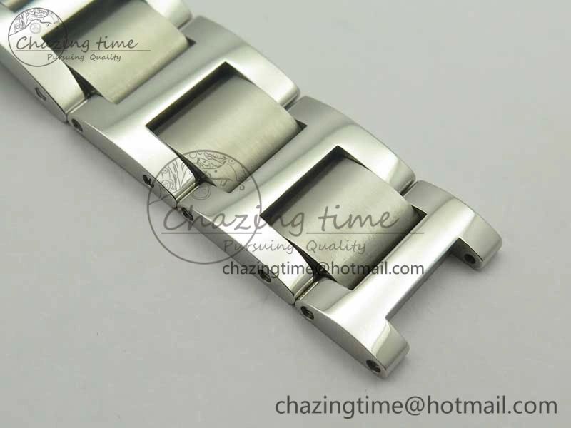 Ballon Bleu 42mm SS ZZF 1:1 Best Edition White Textured Dial On SS Bracelet A2824