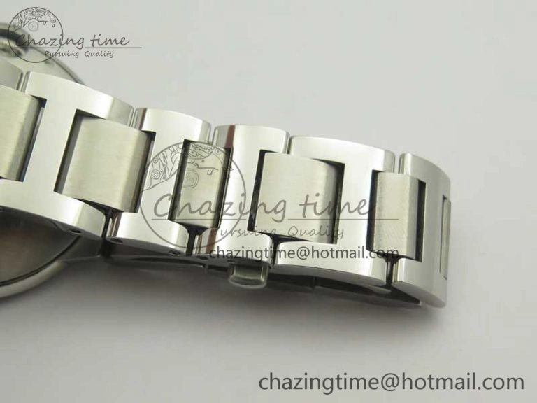 Ballon Bleu 42mm SS ZZF 1:1 Best Edition White Textured Dial On SS Bracelet A2824