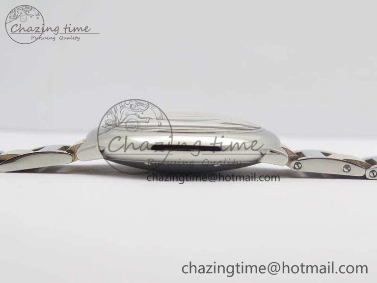 Ballon Bleu 42mm V6F 1:1 Best Edition White Textured Dial On SS RG Bracelet A2824 V4