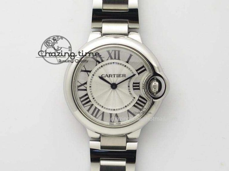 Ballon Bleu Best Edition 33mm SS White Textured Dial On SS Bracelet Ronda Quartz