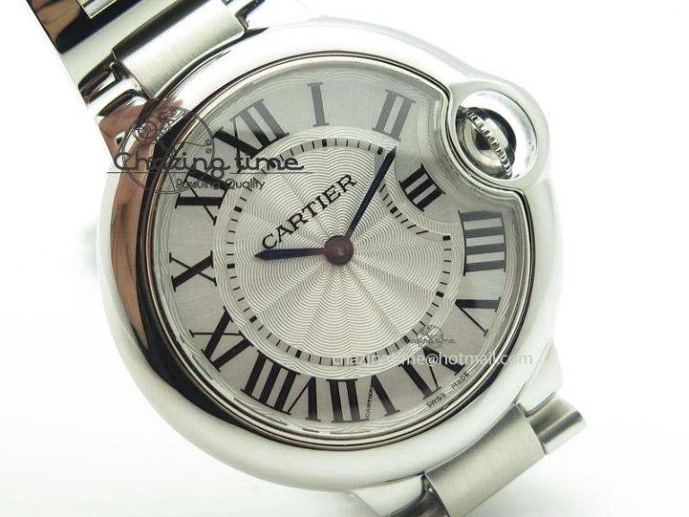 Ballon Bleu Best Edition 33mm SS White Textured Dial On SS Bracelet Ronda Quartz