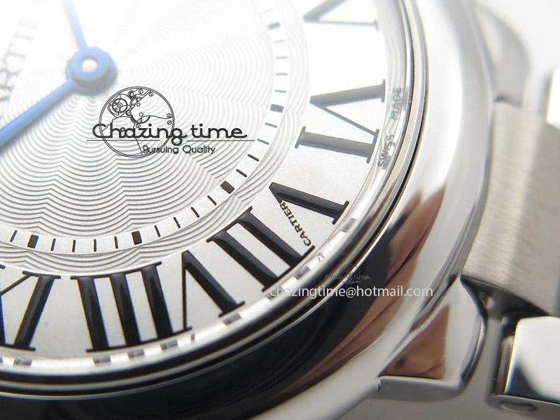 Ballon Bleu Best Edition 33mm SS White Textured Dial On SS Bracelet Ronda Quartz