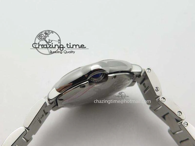 Ballon Bleu Best Edition 33mm SS White Textured Dial On SS Bracelet Ronda Quartz