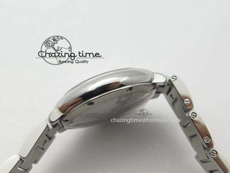Ballon Bleu Best Edition 33mm SS White Textured Dial On SS Bracelet Ronda Quartz