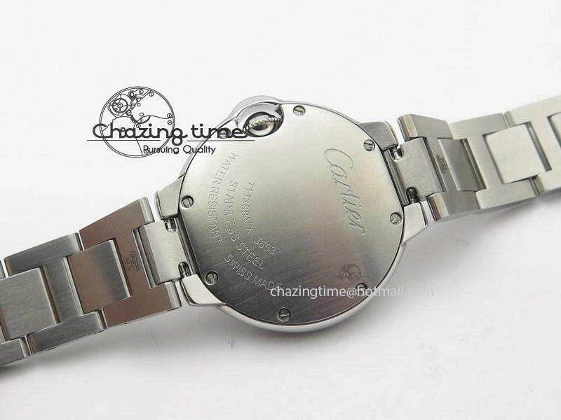 Ballon Bleu Best Edition 33mm SS White Textured Dial On SS Bracelet Ronda Quartz