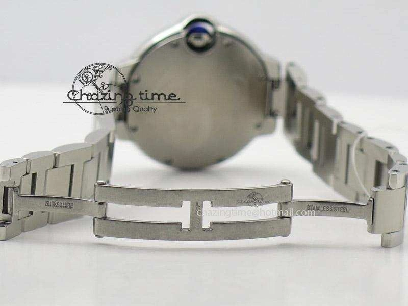 Ballon Bleu Best Edition 33mm SS White Textured Dial On SS Bracelet Ronda Quartz