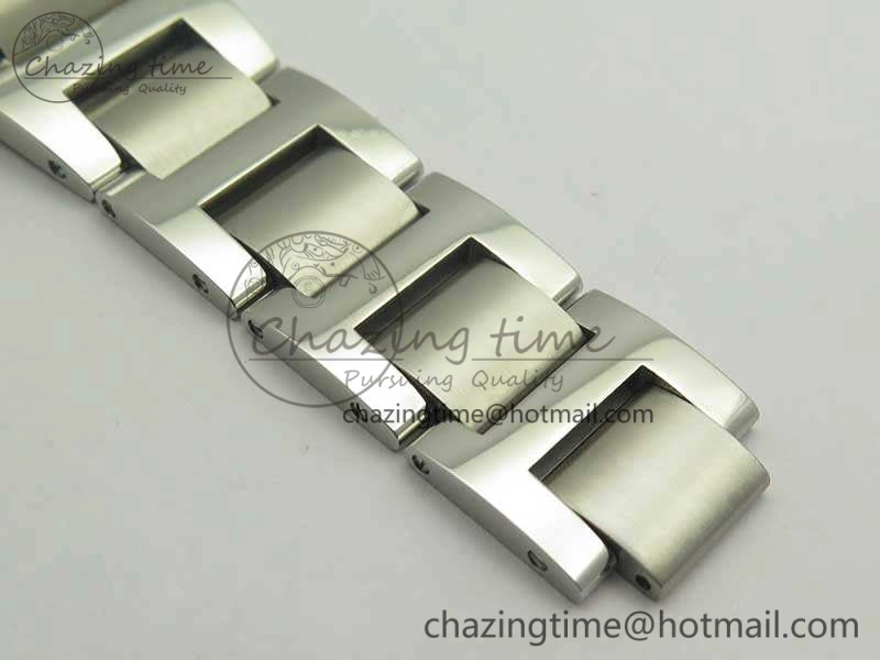 Ballon Bleu De Cartier Chrono 47mm SS ZF 1:1 Best Edition Cream White Textured Dial On SS Bracelet A8101