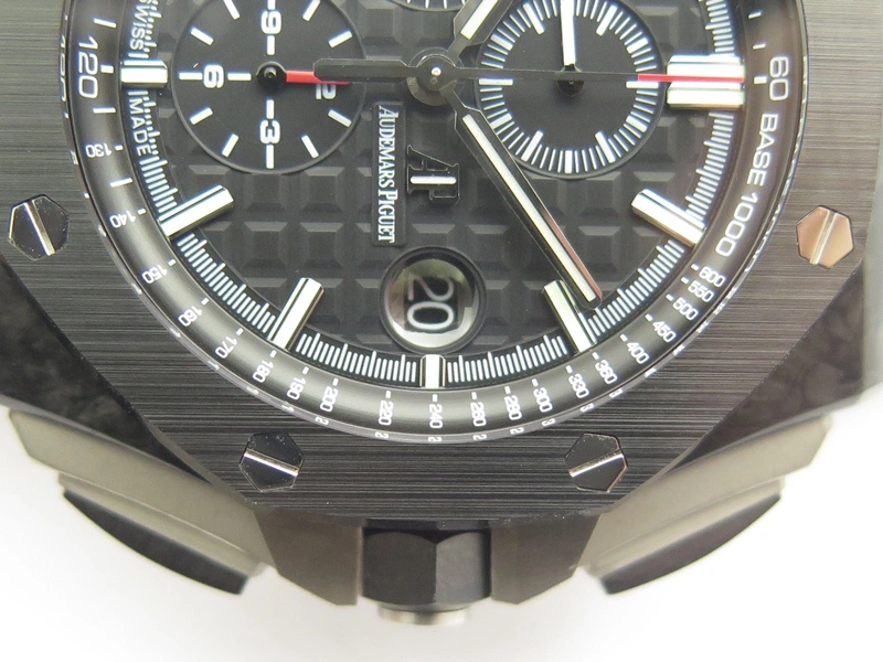 Ballon Bleu De Cartier Tourbillon SS Full Paved Diamonds On Black Leather Strap
